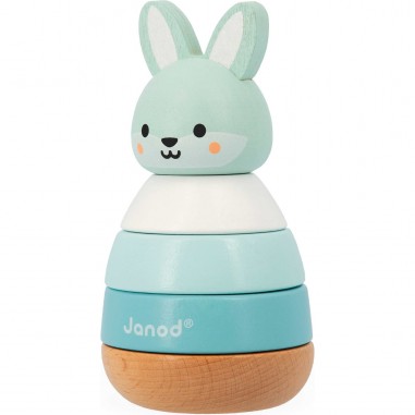 Empilable lapin Wwf - Jouet d'éveil en bois - Janod