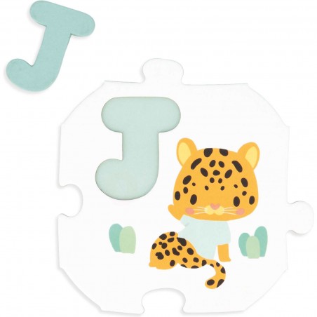 Puzzle Alphabet bébé - Motricité, lettres, enfant 2 ans - Janod