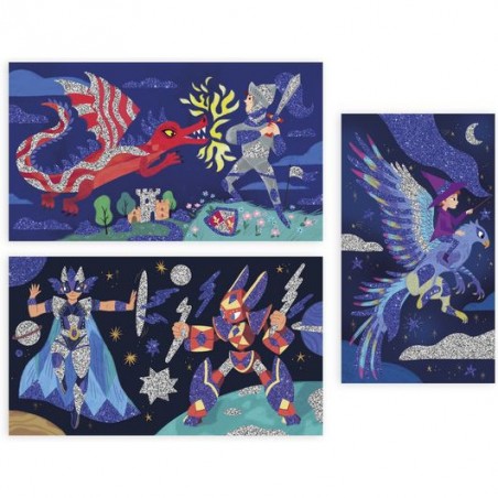 Loisir créatif paillettes, enfant 6 ans - Les Ateliers du Calme - Janod
