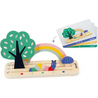 Se repérer dans l'espace Le Jardin - Jeu éducatif - Janod