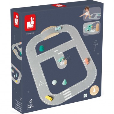 Circuit bébé - Véhicules bois enfant 2 ans - Janod