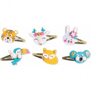 Loisir créatif barrettes - Enfant dès 6 ans, kit Diy barrettes - Janod