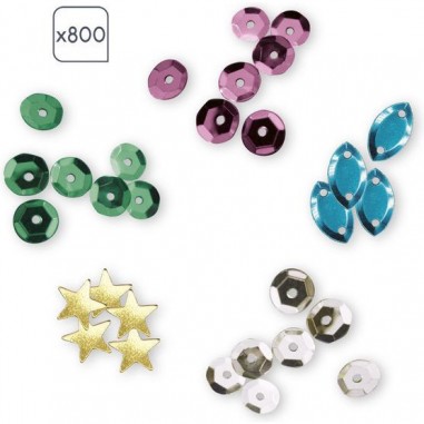 Sequins à coller Sirènes - Les Ateliers du Calme - Janod