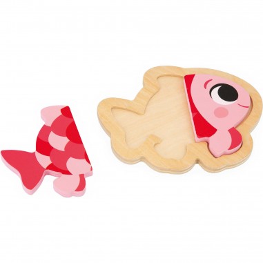 Puzzles bois bébé - Set 3 puzzles animaux, enfant 18 mois - Janod