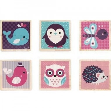 Mes Premiers Cubes en bois - Bébés Animaux