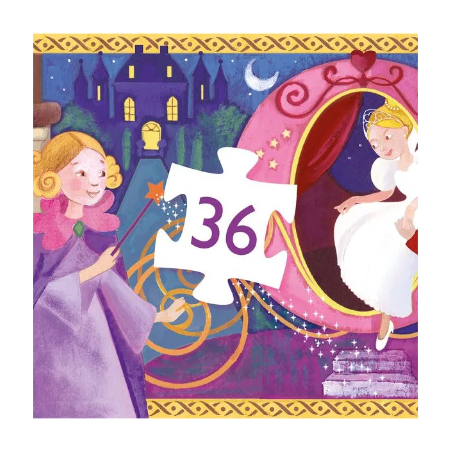 Puzzle Silhouette "Cendrillon" 36 Pièces