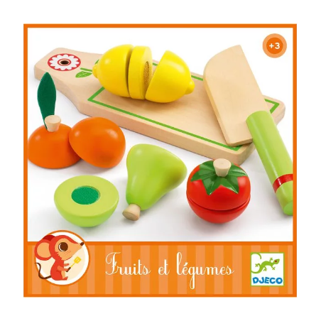 Fruits et Légumes en bois à couper
