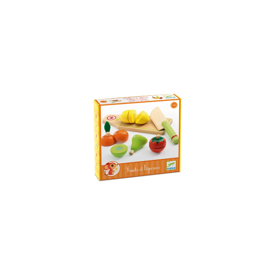 Fruits et légumes à découper - Djeco - Boutique BCD Jeux