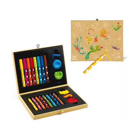 Mallette Crayons Boite de Couleurs Pour les Petits - Djeco