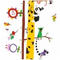 Toise autocollante et stickers Girafe "Amis d'Amazonie" - Djeco