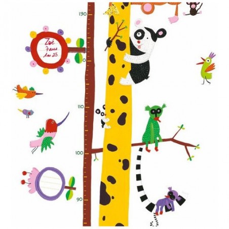 Toise autocollante et stickers Les z’amis d’Amazonie - Djeco