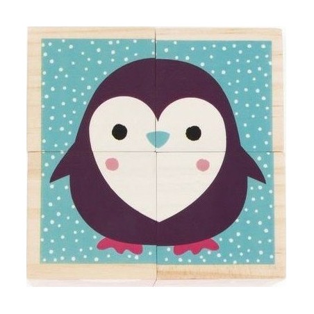 Mes Premiers Cubes en bois - Bébés Animaux
