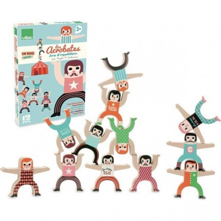 Les acrobates by I. Arrhenius, Jeu d'équilibre en bois - Vilac