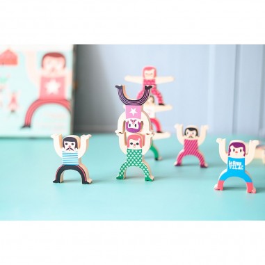 Les acrobates by I. Arrhenius, Jeu d'équilibre en bois - Vilac