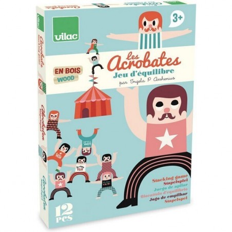 Les acrobates by I. Arrhenius, Jeu d'équilibre en bois - Vilac