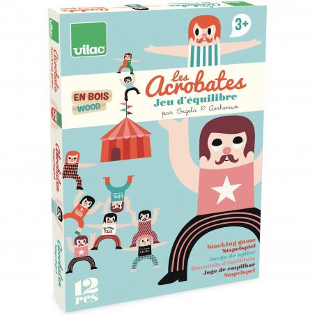 Les acrobates by I. Arrhenius, Jeu d'équilibre en bois - Vilac