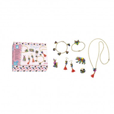 Kit créatif : 7 bijoux en plastique fou geometrix - Janod