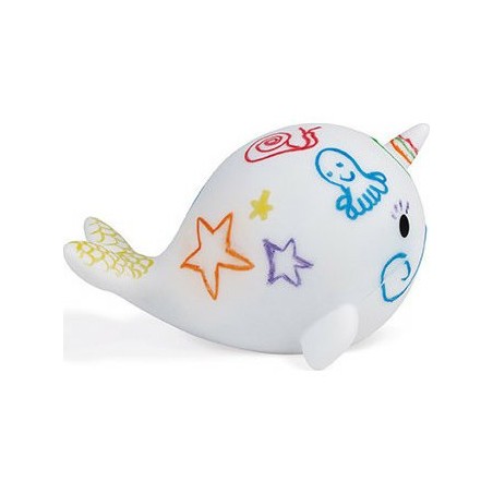 Jeu pour le bain "Narwhy à Colorier"