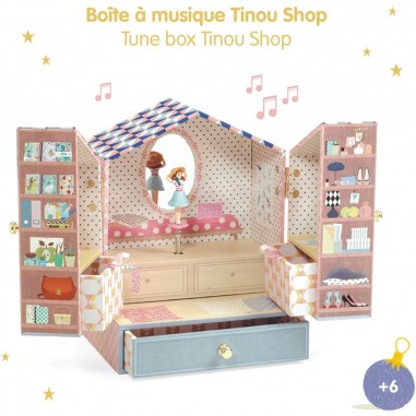 Boîte à bijoux musicale Tinou Shop - Djeco - Little Big Room By Djeco