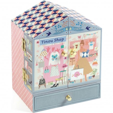 Boîte à musique et à bijoux : tinou shop - djeco - Little Big Room By Djeco