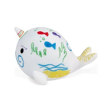 Jeu pour le bain "Narwhy à Colorier"