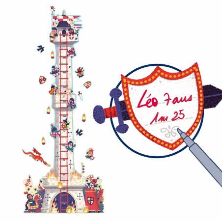 Toise Tour aux chevaliers - Djeco - Un jeu Djeco - Little Big Room By Djeco