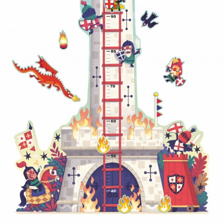 Toise Tour aux chevaliers - Djeco - Un jeu Djeco - Little Big Room By Djeco