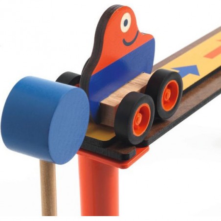 Zig & Go junior Racer 51 pièces - Circuit de bille en bois - Djeco