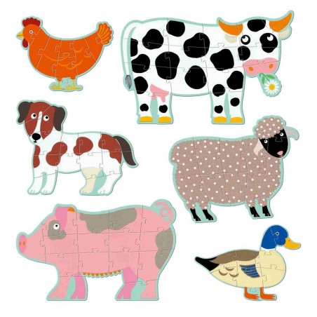 Puzzle Geant - Honoré & ses amis - Jeux de société Enfants - Djeco