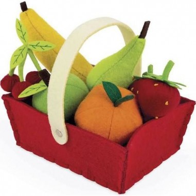 Panier de 8 Fruits en tissu - Janod Panier de 8 Fruits en tissu - Janod