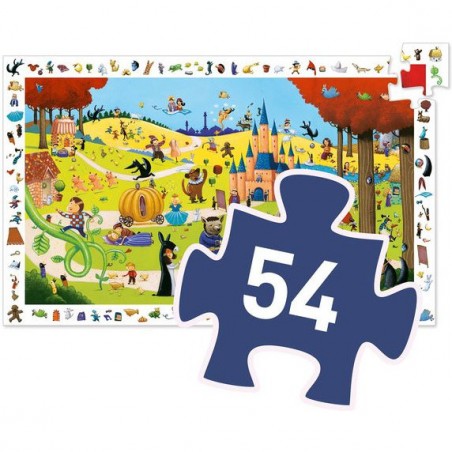 Puzzle observation - Les contes - 54 pièces - Jeux classiques - Jeux de société - Djeco