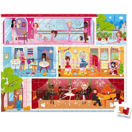 Puzzle Danse Académie 100 pcs - Un jeu - Janod