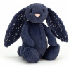Peluche lapin bleu nuit poussière d'étoiles - 31cm - Jellycat