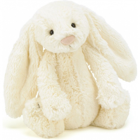 Peluche lapin crème médium bashful 31cm - Jellycat