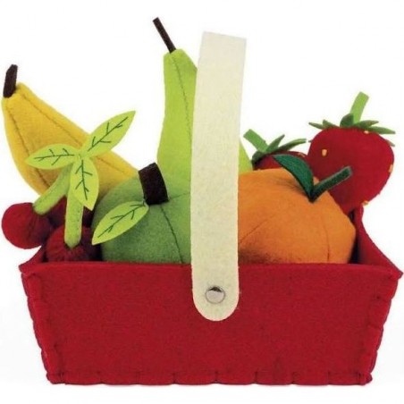 Panier de 8 Fruits en tissu