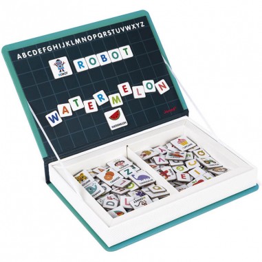 Magnétibook alphabet anglais, 142 magnets : Jeux éducatifs magnétiques - Janod