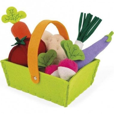 Panier de 8 Légumes en Tissu - Janod Panier de 8 Légumes en Tissu - Janod