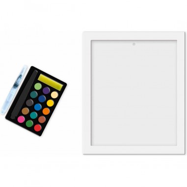 Tableaux dorés peinture aquarelle Animaux - Janod