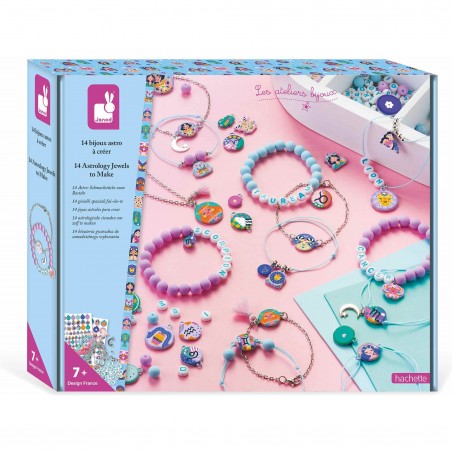 Loisir créatif bijoux astro - Enfant dès 7 ans, kit Diy bijoux - Janod