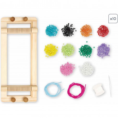 Loisir créatif bijoux perles - Enfant 8 ans, Diy métier à tisser - Janod