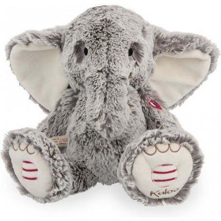 Peluche musicale Noa l'éléphant - Rouge - Peluche prestige - Kaloo