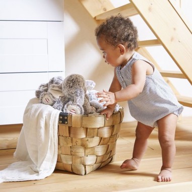 Peluche musicale Noa l'éléphant - Rouge - Peluche prestige - Kaloo