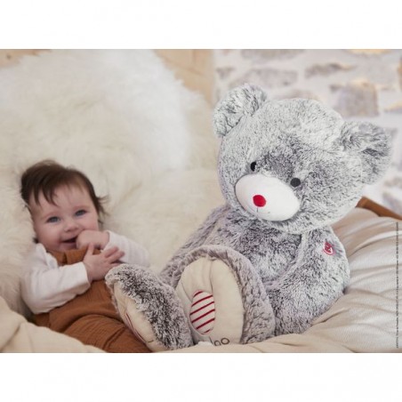 Rouge : peluche ours prestige - Kaloo