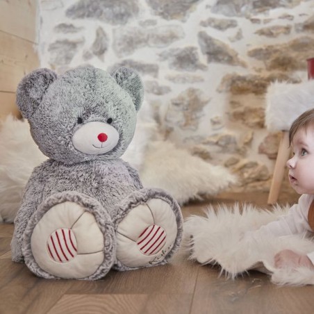 Rouge : peluche ours prestige - Kaloo
