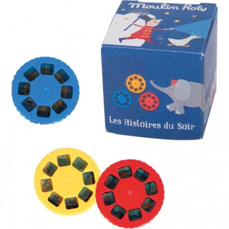 3 disques recharges pour lampe à histoires Moulin Roty – Les Petites Merveilles