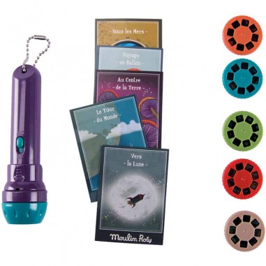 Lampe à  histoires livre Les grands voyages Les petites Merveilles - Moulin Roty