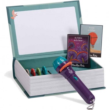 Lampe à  histoires livre Les grands voyages Les petites Merveilles - Moulin Roty