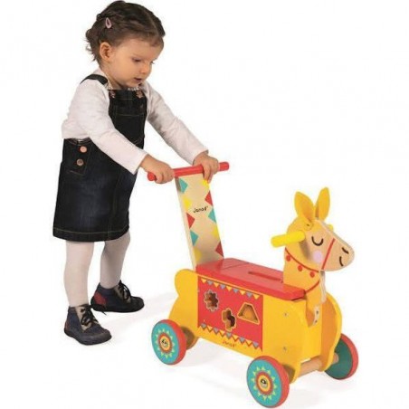 Porteur pour enfant en bois Lama