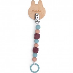 Attache tétine lapin Après la pluie - Naissance - Moulin Roty 2