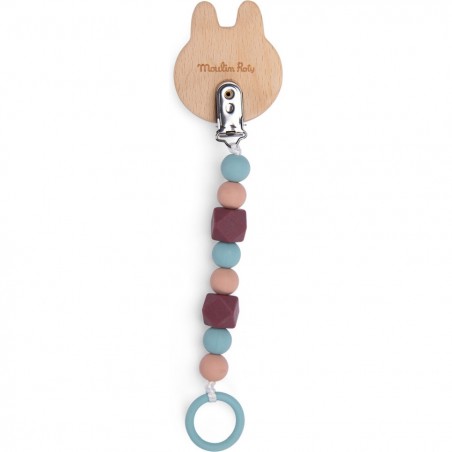 Attache tétine lapin Après la pluie - Naissance - Moulin Roty